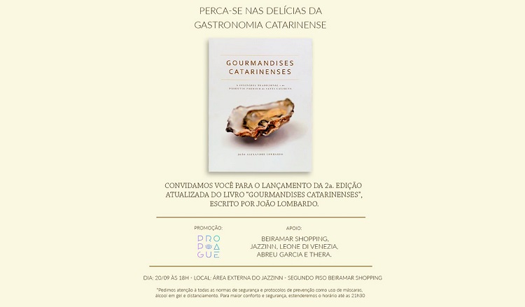 Livro Gourmandises Catarinenses ganha 2ª edição atualizada