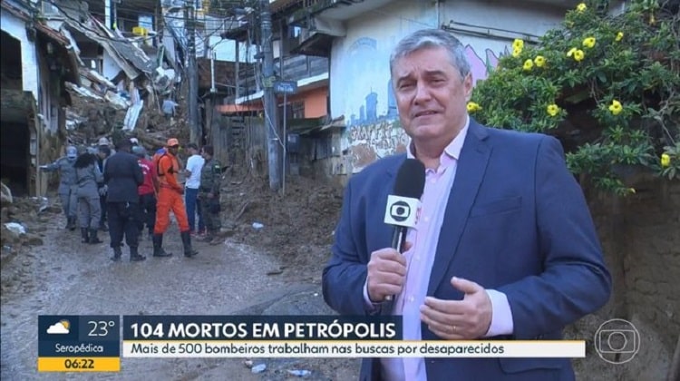 Flávio Fachel se emociona ao cobrir tragédia em Petrópolis - Portal Making  Of