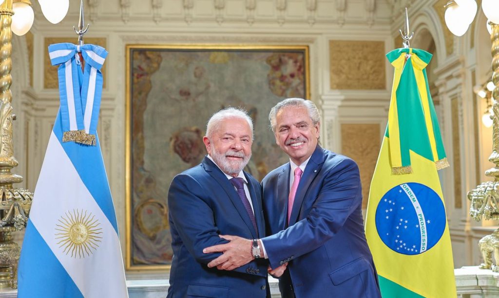 Lula se reuniu com o presidente da Argentina, Alberto Fernández, na Casa Rosada / crédito Ricardo Stuckert.
