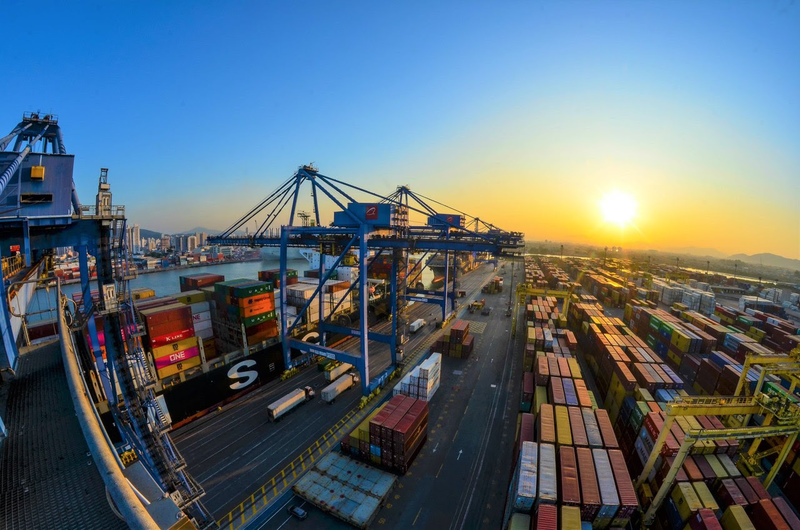 Foto: Total das exportações e das importações foi de US$ 41 bilhões no ano (foto: divulgação Porto de Navegantes)